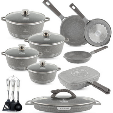 Conjunto de Ollas de Cerámica 19 Piezas Antiadherentes