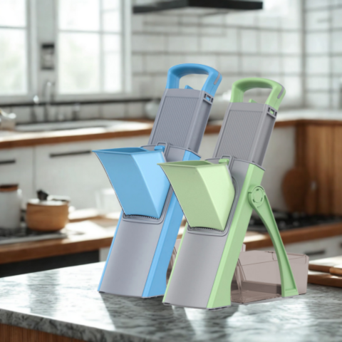 Cortador de Verduras Multifuncional en Acero Inoxidable con Hoja Ajustable