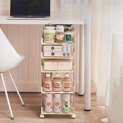 Torre Organizadora SmartBox con Cajones Transparentes de Acrílico (¡Diseño Compacto y Súper Práctico!)