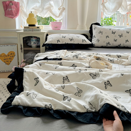 Juego Completo de Ropa de Cama Estampada en 100% Algodón Premium