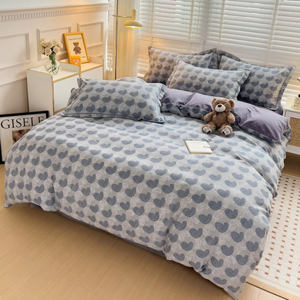 Juego de Cama Completo Estampado en Algodón y Poliéster