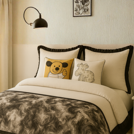 Juego de Cama Imperial Estampado con Tela Antialérgica