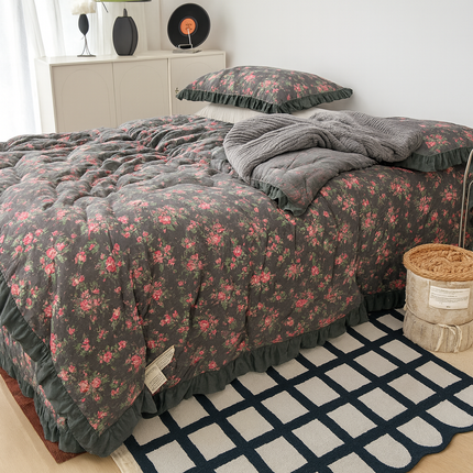 Juego de Cama Rosane Estampado Floral con Tela Antialérgica