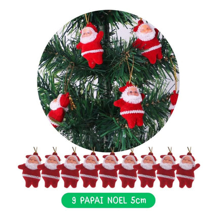 Kit 56 Adornos y Bolas Navideñas con Luces LED – Decoración para Árbol de Navidad
