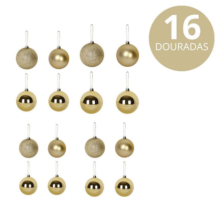Kit 77 Adornos Navideños con Luces LED – Bolas y Decoración para Árbol de Navidad