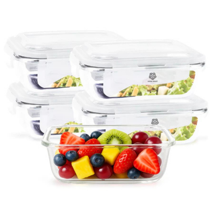 Recipientes Herméticos de Vidrio Templado